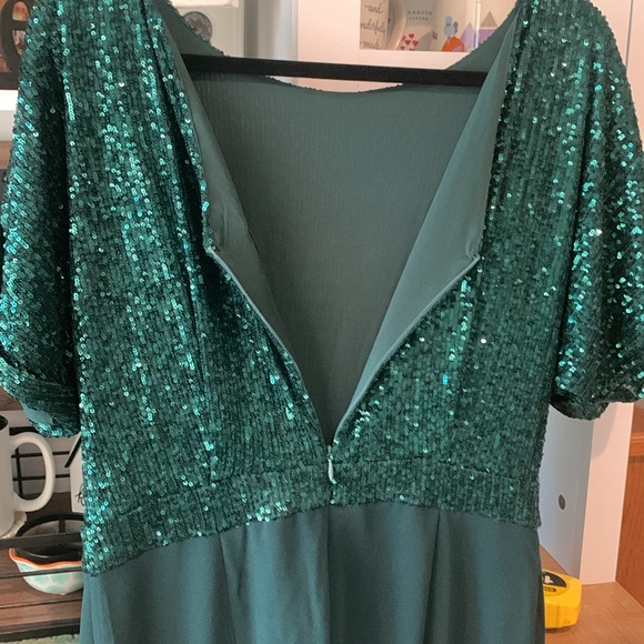 Green Holiday Christmas Pants Romper - Picture 7 of 11